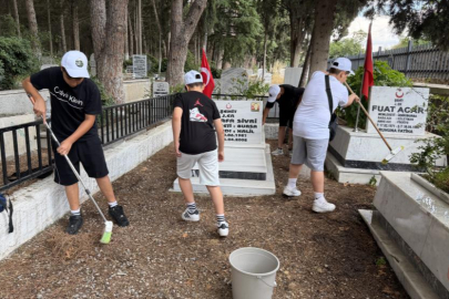 BURSA'DA KÜÇÜK ÇEVRECİLERDEN ŞEHİTLERE VEFA