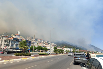 BALIKESİR'DE YANGIN: ALTINOLUK'TAKİ YANGIN BÜYÜYOR