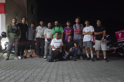 ALANYA'DAKİ YANGINDA EKİPLERİN YARDIMINA MOTOKURYELER KOŞTU
