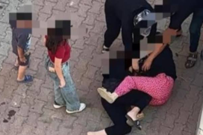 ÇOCUKLAR AĞLADI: KADINLAR KAVGAYA DEVAM ETTİ