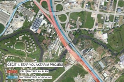 BURSA'DA GEÇİT KÖPRÜSÜ YOLLARINDA 15 GÜNLÜK ÇALIŞMA