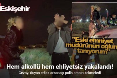 CEZAYA ÖFKELENDİ: POLİS ARACINA TEKME ATTI