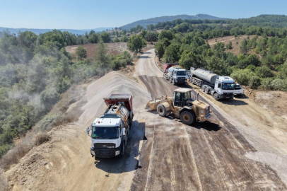 BURSA’DA 4 İLÇEDE 32,5 KİLOMETRELİK YOL ÇALIŞMASI