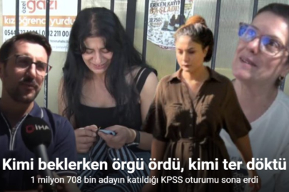 KPSS’DE 1 MİLYON 708 BİN ADAY SINAV HEYECANI YAŞADI