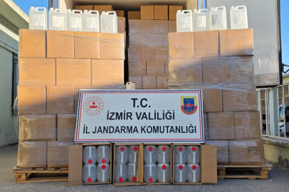 İZMİR'DE 10 MİLYON TL'LİK SAHTE İÇKİ PİYASAYA SÜRÜLECEKTİ