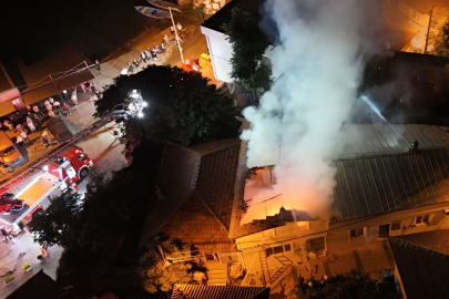 AVRUPA'NIN EN GÜZEL 10 KÖYÜNDEN BİRİ OLAN GÖLYAZI'DA YANGIN