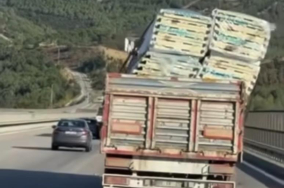 BURSA’DA TEHLİKELİ TAŞIMACILIK KAMERADA