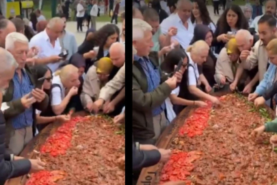 BURSA’DA DEV İSKENDER TABAK SOSYAL MEDYADA GÜNDEM OLDU