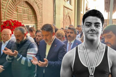 BURSA'DA ŞAMPİYON GÜREŞÇİ SON YOLCULUĞUNA UĞURLANDI