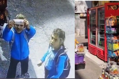 BURSA'DA İKİ MİNİK ÖĞRENCİDEN ÖRNEK DAVRANIŞ