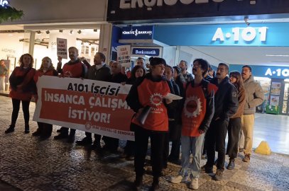 A101 İŞÇİLERİ SU, YEMEK VE OTURMA HAKKI İÇİN İSYANDA