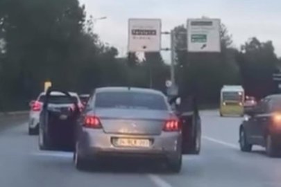 BURSA’DA TRAFİK GÜVENLİĞİNİ TEHLİKEYE ATAN GÖRÜNTÜLER