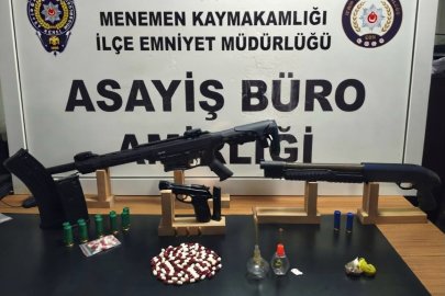 İZMİR MENEMEN'DE UYUŞTURUCU OPERASYONU: 44 ŞÜPHELİ YAKALANDI
