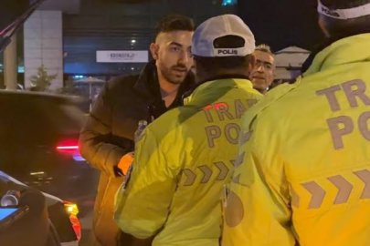 ALKOLLÜ SÜRÜCÜNÜN SORUSUNA POLİSTEN YANIT: “POLİS TEŞKİLATIYIZ”