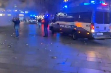 AVRUPA’DA PROTESTO DALGASI BÜYÜYOR: İTALYA’DA SOKAKLAR KARIŞTI
