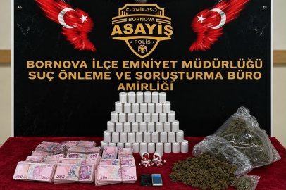 EVDEN BİNLERCE UYUŞTURUCU HAP İLE ESRAR ELE GEÇİRİLDİ