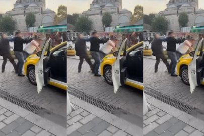 TAKSİCİ YOLCU ALMAYAINCA TARTIŞMA KAVGAYA DÖNÜŞTÜ