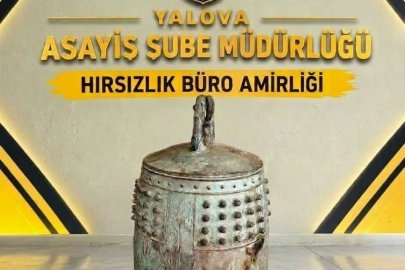 YALOVA'DA 37 YILLIK JAPON BARIŞ ÇANI BULUNDU! 2 ŞÜPHELİ TUTUKLU