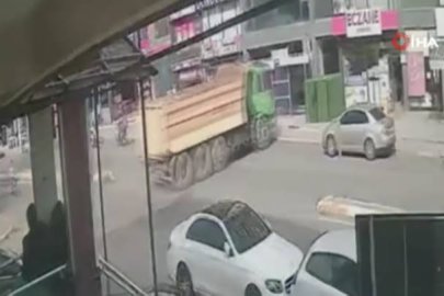 HAFRİYAT KAMYONU ECZANEYE DALDI: 7 KİŞİ YARALANDI