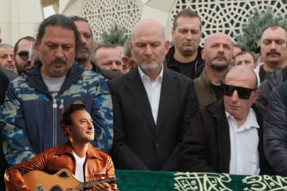 ŞARKICI NEV'İN CENAZESİNE SÜLEYMAN SOYLU DA KATILDI